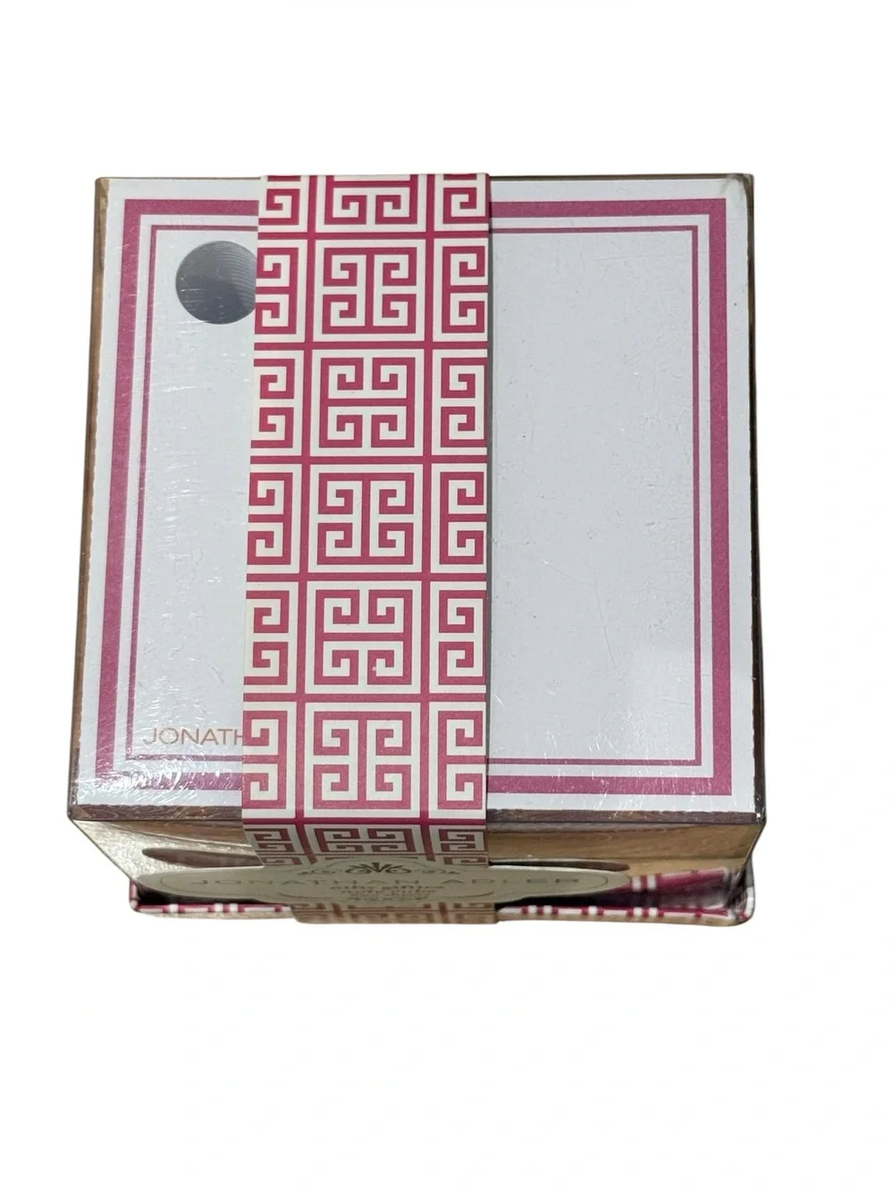 NWT - Jonathan Adler Gothic Rose Note Cube Pink Orange 600 Sheets